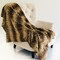 Edge Collections - Brown - Luxury Faux Fur Throw Blanket for Home Décor - 1 Piece